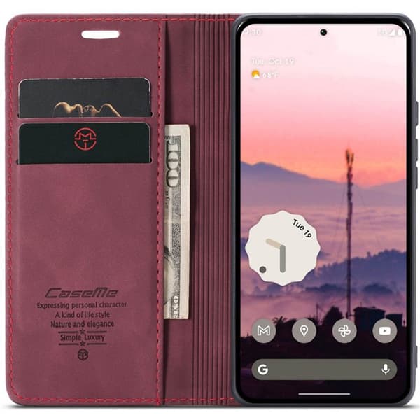 CaseMe puhelimenkotelo 013 Google Pixel 9 - Viininpunainen