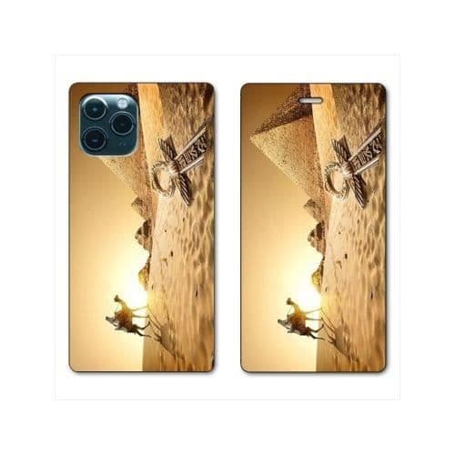 Läderplånboksfodral till Samsung Galaxy S20 - COKITEC - Egypt Camel - Mjukt - Flik