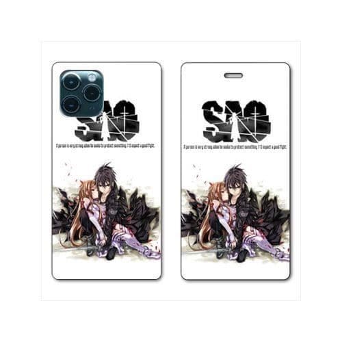 RV Läder plånboksfodral till Huawei P40 Manga SAO sword Art Online vit en storlek
