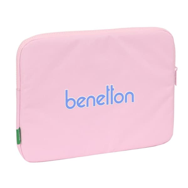 Deksel for Bærbar Datamaskin Benetton Pink Rosa (34 x 25 x 2 cm)