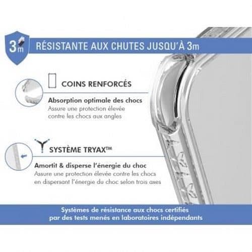 Fodral för Galaxy X Cover 7 Förstärkt Tryax System 3D-insatser och Air Cushion Force Fodral Transparent