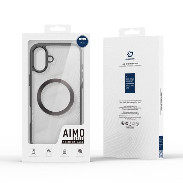 DUX DUCIS iPhone 16 Kuori Aimo Series MagSafe Musta