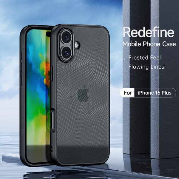 DUX DUCIS iPhone 16 Kuori Aimo Series Musta