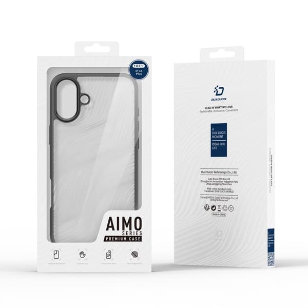 DUX DUCIS iPhone 16 Kuori Aimo Series Musta
