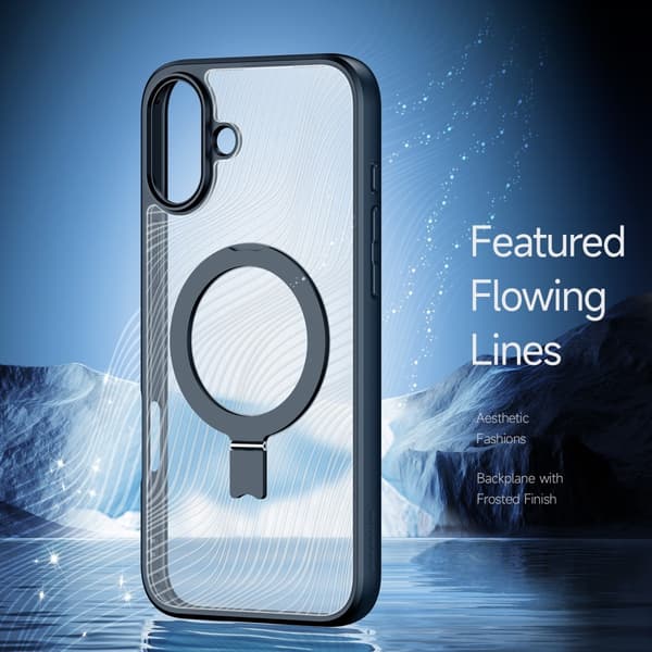 DUX DUCIS iPhone 16 Plus Cover Aimo Series MagSafe Kickstand Sort