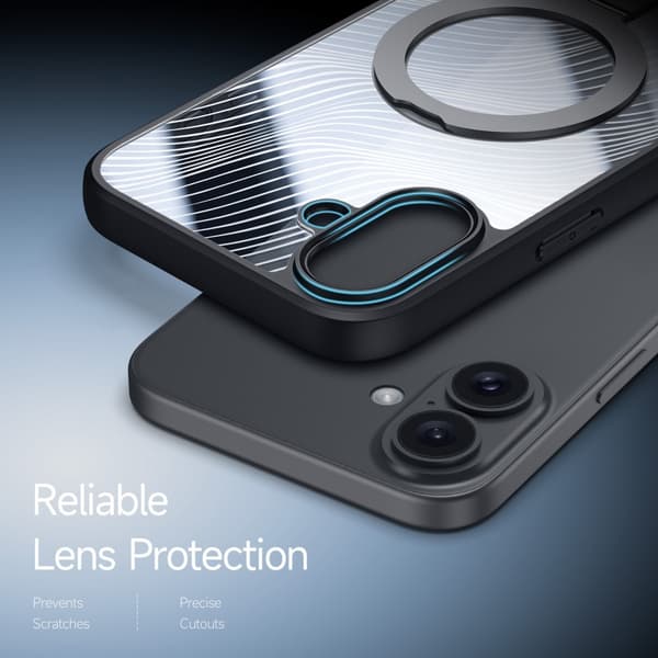 DUX DUCIS iPhone 16 Plus Cover Aimo Series MagSafe Kickstand Sort