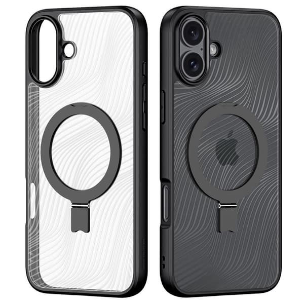 DUX DUCIS iPhone 16 Plus Cover Aimo Series MagSafe Kickstand Sort