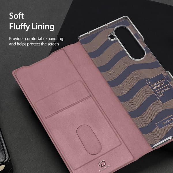 DUX DUCIS Samsung Galaxy Z Fold 6 Kotelo Bril Series Vaaleanpunainen
