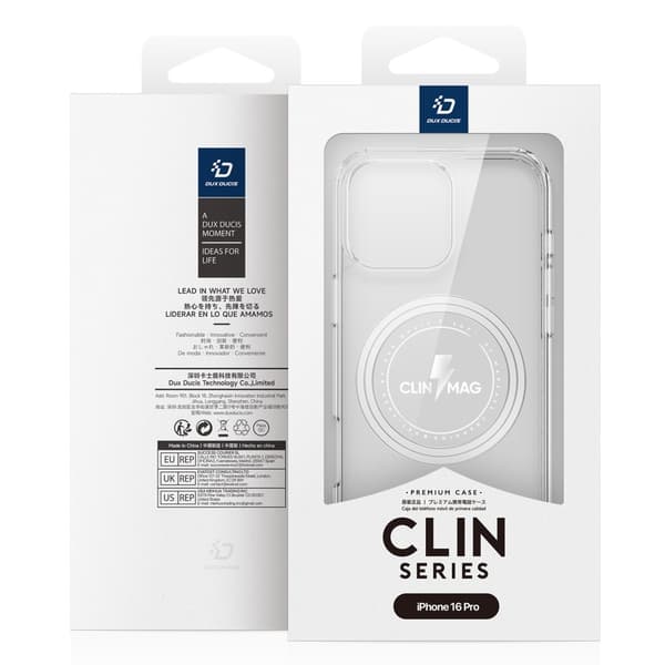 DUX DUCIS iPhone 16 Pro Kuori Clin Series MagSafe Läpinäkyvä