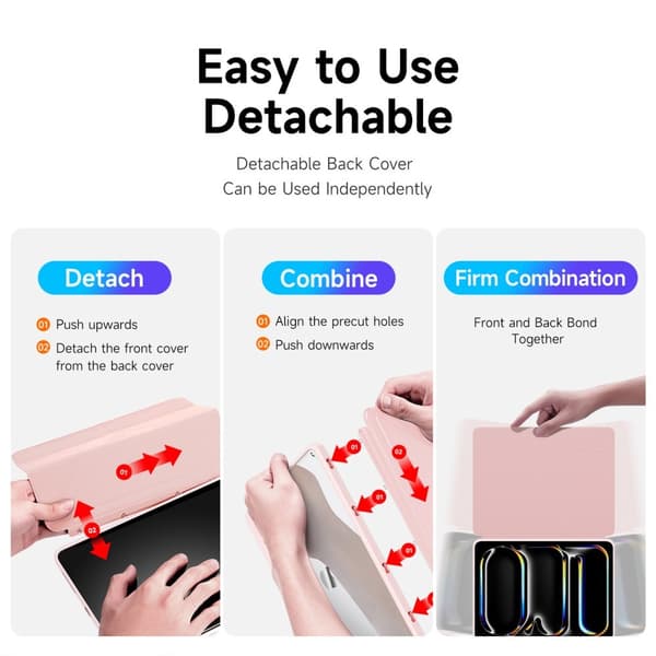 DUX DUCIS iPad Pro 13 (M4) Fodral Magi Series Rosa