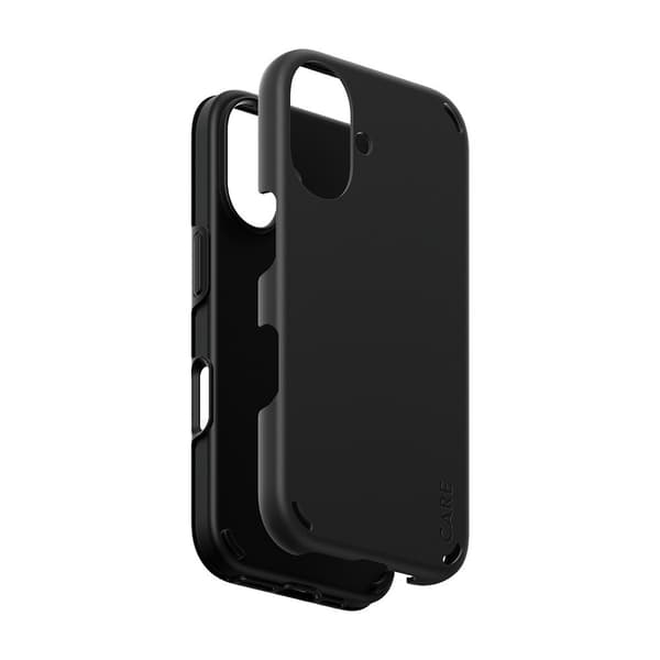 CARE by PanzerGlass iPhone 16 Kuori Double Defence Musta