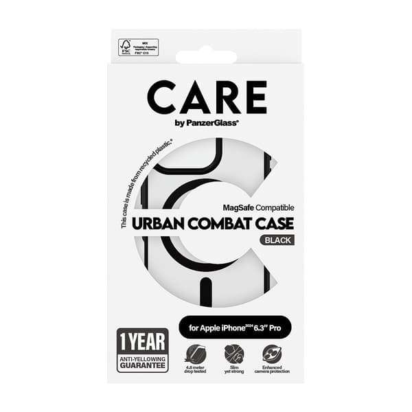 CARE by PanzerGlass iPhone 16 Pro Cover Urban Combat MagSafe Sort
