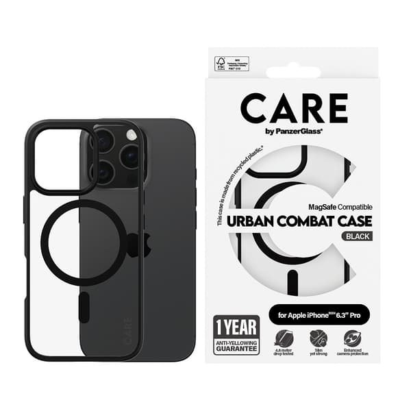 CARE by PanzerGlass iPhone 16 Pro Cover Urban Combat MagSafe Sort