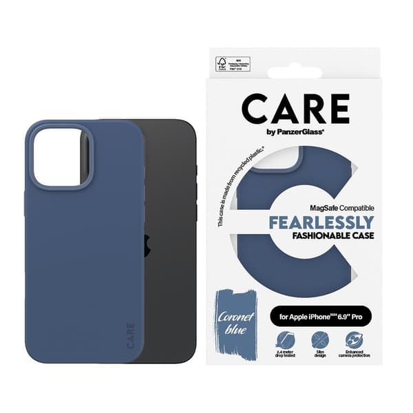 CARE by PanzerGlass iPhone 16 Pro Max Kuori Fashionable MagSafe Sininen