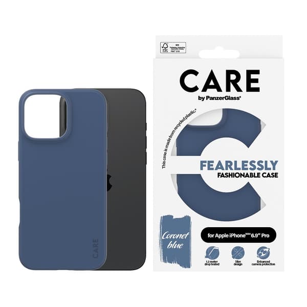 CARE by PanzerGlass iPhone 16 Pro Max Kuori Fashionable Sininen