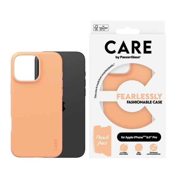 CARE by PanzerGlass iPhone 16 Pro Max Skal Fashionable Peachy