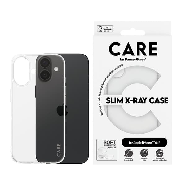 CARE by PanzerGlass iPhone 16 Skal X-Ray Transparent