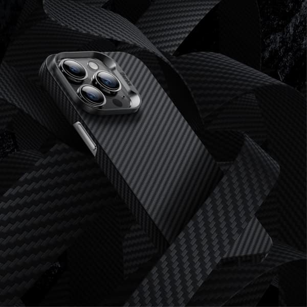 Benks iPhone 14 Pro Max Kuori Kevlar MagSafe Musta