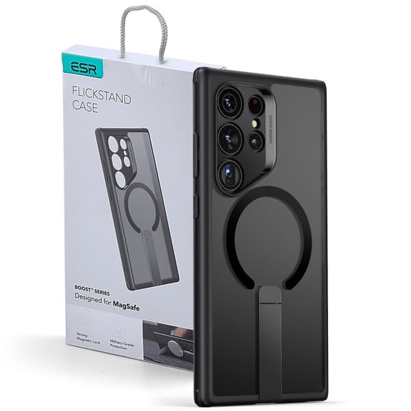 ESR Samsung Galaxy S24 Ultra Kuori Boost Flickstand MagSafe Frostad Läpinäkyvä