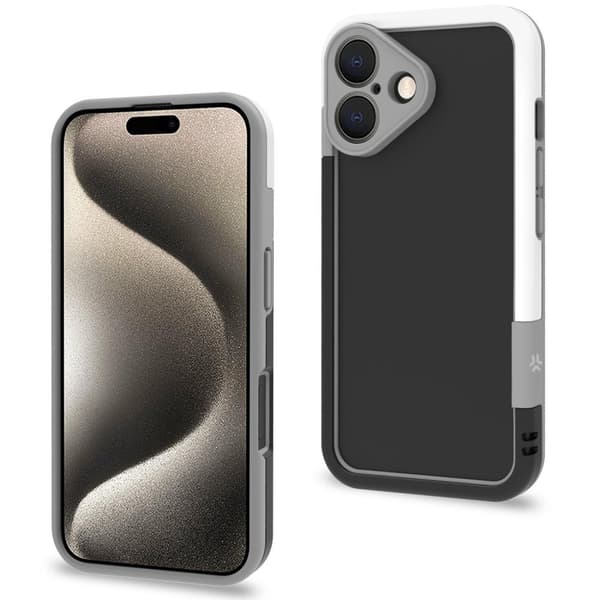 Puskuri iPhone 16 musta/valkoinen