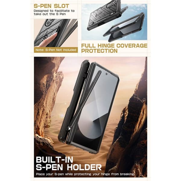 SUPCASE UB Pro deksel Samsung Galaxy Z Fold 6 - Svart