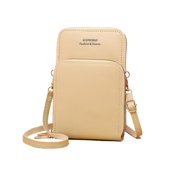 INF Telefonveske - Multifunksjonell Crossbody Veske-Etui Aprikos