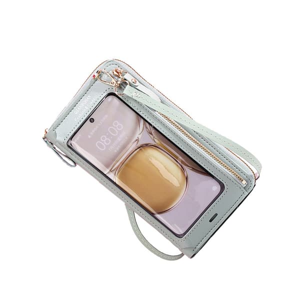 INF PU-nahkainen kosketusnäytöllinen puhelinlaukku Crossbody-lompakko