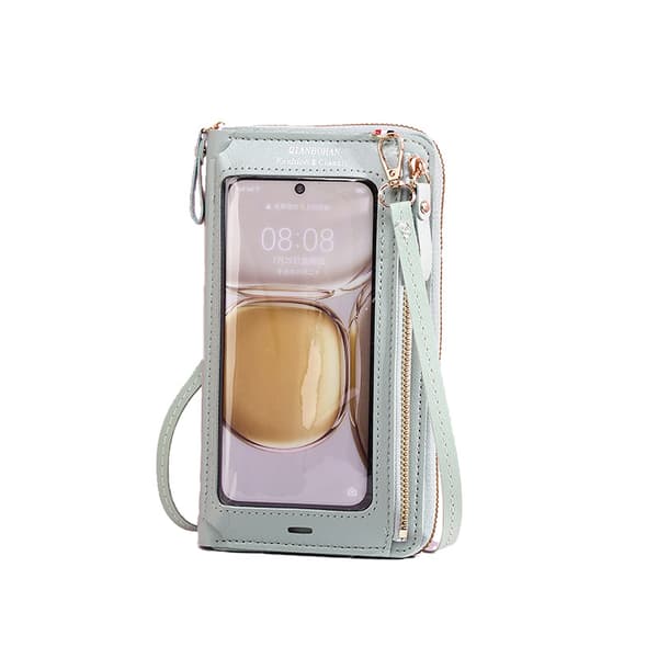 INF PU-nahkainen kosketusnäytöllinen puhelinlaukku Crossbody-lompakko