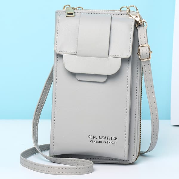 INF PU-nahkainen crossbody-puhelinlaukku säädettävällä hihnalla