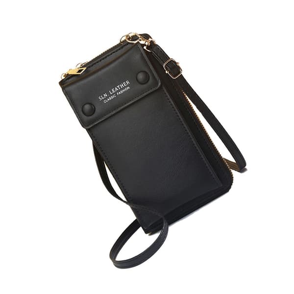 INF Snygg PU-läder Crossbody-telefonväska