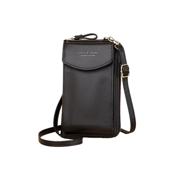 INF Telefonväska i PU-läder - Snygg och rymlig Crossbody-plånbok