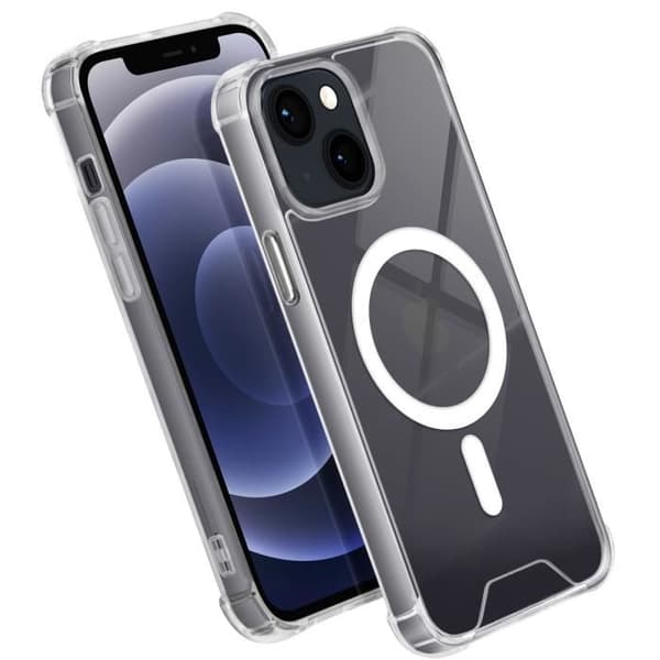 Magsafe Fodral för iPhone 12 - AVIZAR - Silikongel - Transparenta stötsäkra förstärkta hörn