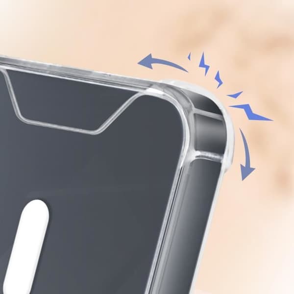 Fodral - AVIZAR - iPhone 15 Pro Max - Silikongel - Förstärkta hörn - Genomskinlig