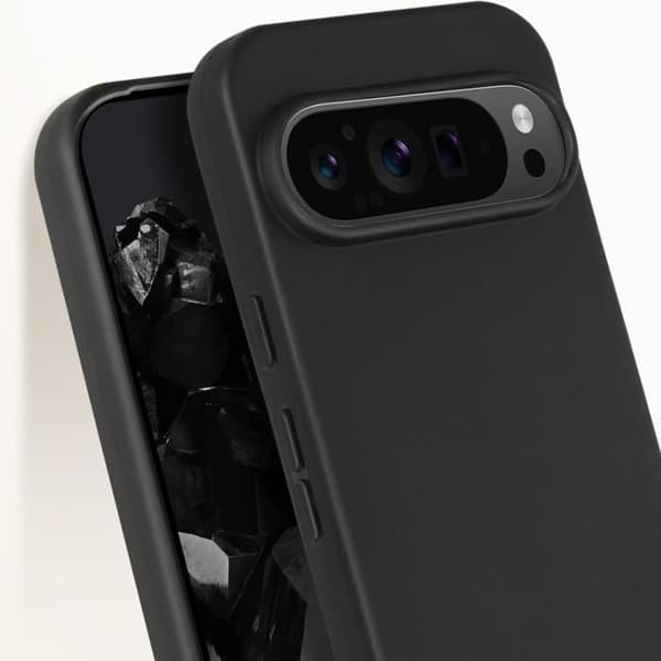 Fodral för Google Pixel 9 och Google Pixel 9 Pro Soft Matte Soft Touch Black