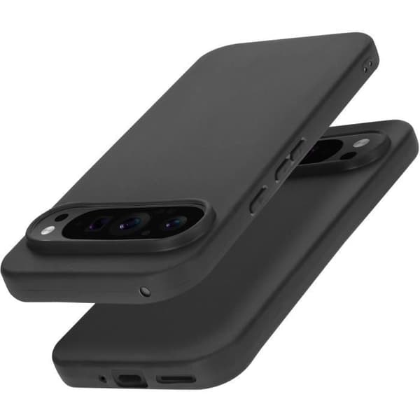 Fodral för Google Pixel 9 och Google Pixel 9 Pro Soft Matte Soft Touch Black