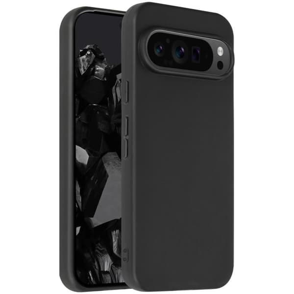Fodral för Google Pixel 9 och Google Pixel 9 Pro Soft Matte Soft Touch Black