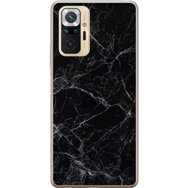 Xiaomi Redmi Note 10 Pro Läpinäkyvä kuori Marmori Musta