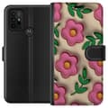 Pikkukuva 1 / 3: Motorola Moto G30 Lompakkokotelo Poreilevat Kukat