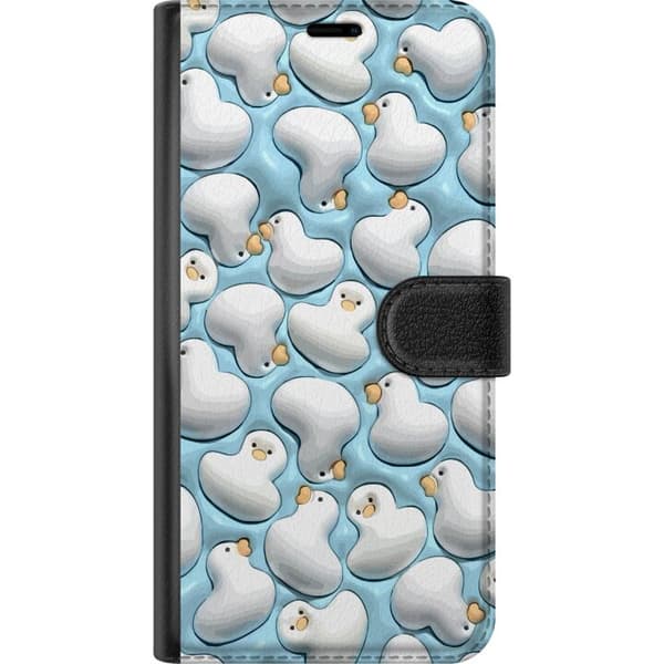 Samsung Galaxy A23 Plånboksfodral Bubbliga Ankor Blå