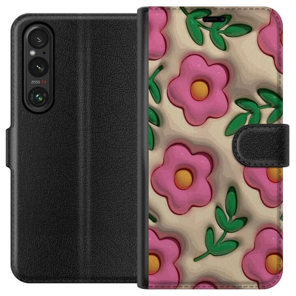 Sony Xperia 1 VI Tegnebogsetui Boblende Blomster