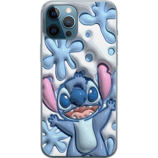 Apple iPhone 12 Pro Max Genomskinligt Skal Bubbliga Stitch