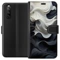 Pikkukuva 1 / 3: Sony Xperia 10 III Lompakkokotelo Silkki Musta/Valkoinen