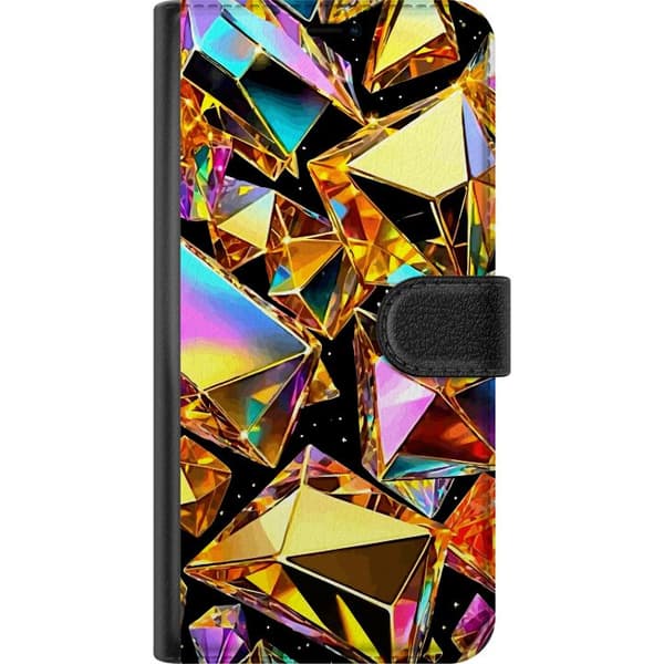 Samsung Galaxy S24 Plånboksfodral 3D Guld