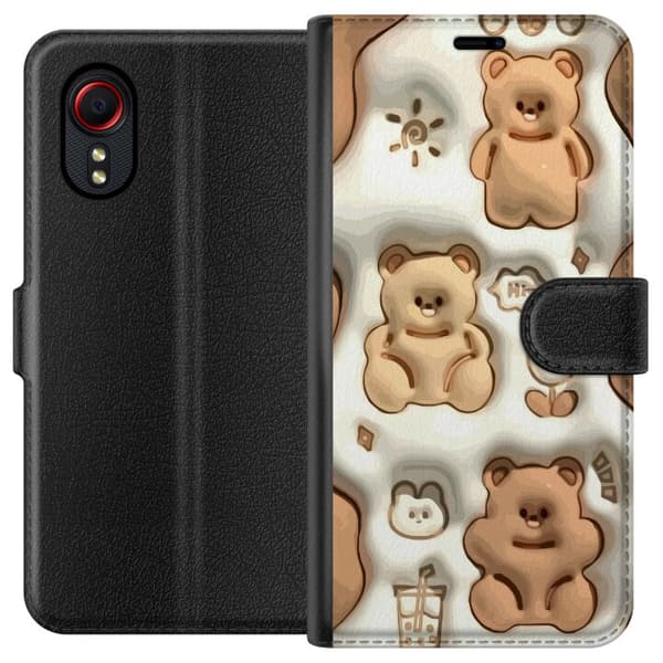 Samsung Galaxy Xcover 5 Lompakkokotelo Kuplivat Karhut
