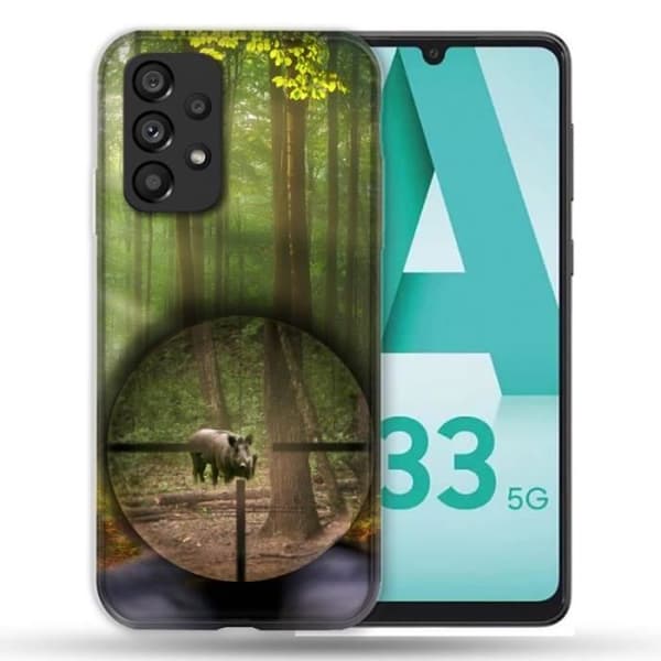 Fodral till Samsung Galaxy A33 5G Hunting Wild Boar Viewfinder en storlek