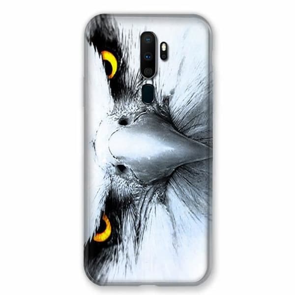 Fodral till Oppo A9 (2020) Royal Eagle White en storlek