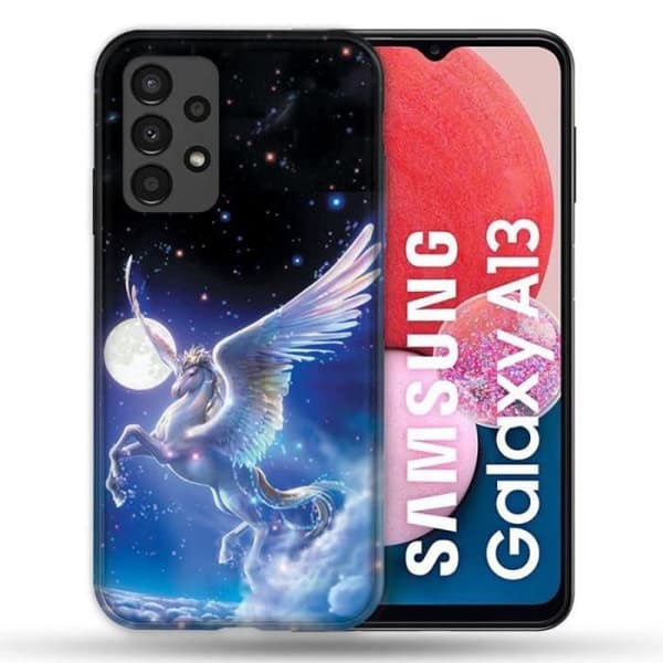 Fodral till Samsung Galaxy A13 Fantastic Celestial Unicorn en storlek