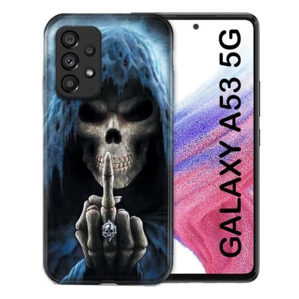 Fodral till Samsung Galaxy A53 5G Skull Finger en storlek