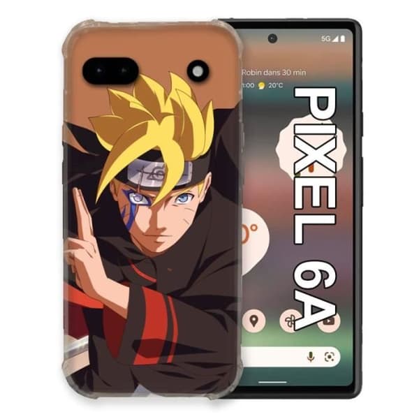 Fodral för Google Pixel 6A Manga Boruto Sign en storlek
