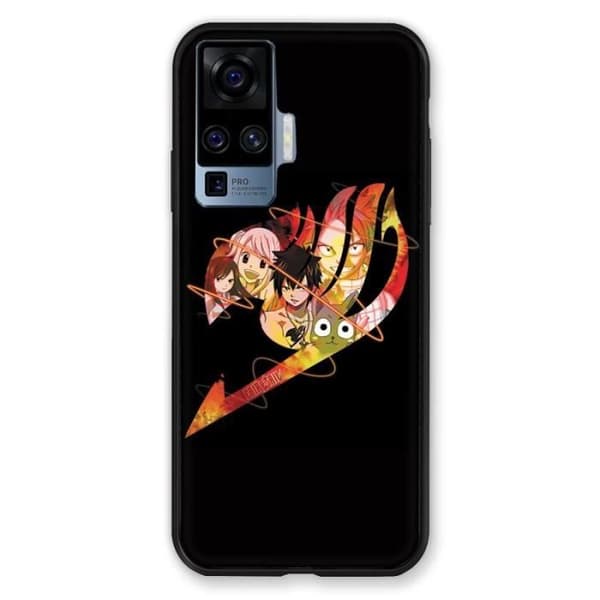 Fodral till Vivo X51 Manga Fairy Tail Logo Svart en storlek